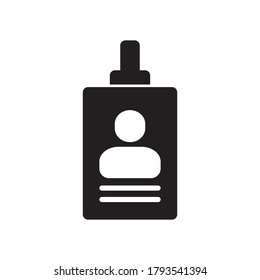 ID Card Icon Design Vector Template