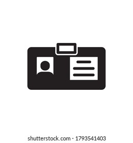 ID Card Icon Design Vector Template