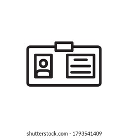 ID-Kartensymbol für Vektor-Vorlage