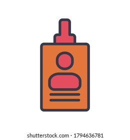ID Card Icon Design Vector Illustration