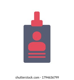 ID Card Icon Design Vector Illustration