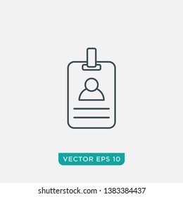 Id Card Icon Design,Vector EPS10