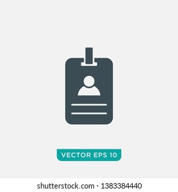 Id Card Icon Design,Vector EPS10