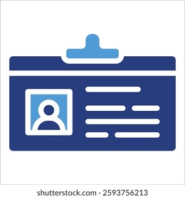 Id Card Icon Element For Design