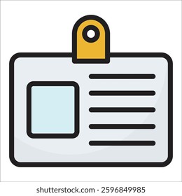 Id Card Icon Element For Design