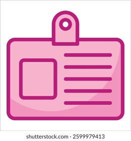 Id Card Icon Element For Design