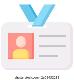 Id Card Icon Element For Design