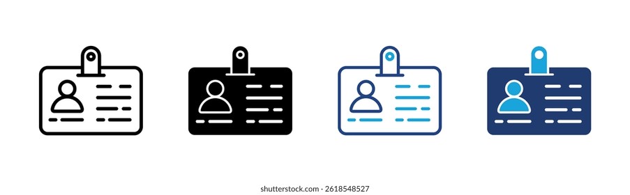 Id Card Icon Element For Design