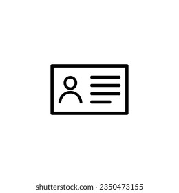 Icono de tarjeta de identificación. Icono de tarjeta de identificación. Icono de tarjeta