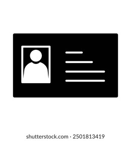 Ilustración de diseño de Vector de tarjeta de Identificación de icono de tarjeta de identificación