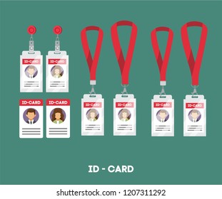 id card icon - identity symbol - user acess illustration
