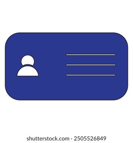 Id card icon. Identity card vector icon. 