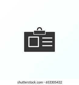 Id card  icon illustration isolated vector sign symbol