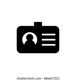 Id card icon illustration isolated vector sign symbol