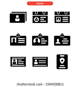 id card  icon isolated sign symbol vector illustration - Collection of high quality black style vector icons
