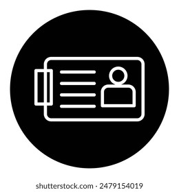 Icono y logotipo de la tarjeta de identificación