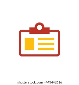 ID card icon and logo 