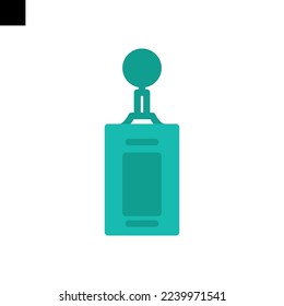 id card icon logo flat style vector
