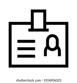 id card icon or logo isolated sign symbol vector illustration - high quality black style vector icons
