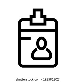 ID-Kartensymbol oder Logo einzeln auf Zeichensymbolen, Vektorgrafik - qualitativ hochwertige Vektorsymbole mit schwarzem Hintergrund
