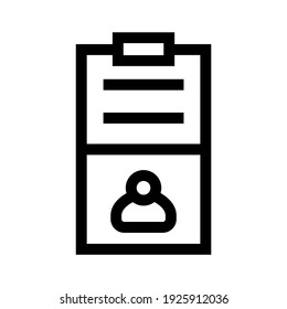 icono de tarjeta de identificación o logotipo símbolo de signo aislado ilustración vectorial - iconos vectoriales de estilo negro de alta calidad
