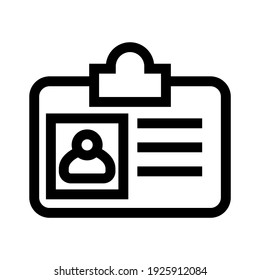 id card icon or logo isolated sign symbol vector illustration - high quality black style vector icons
