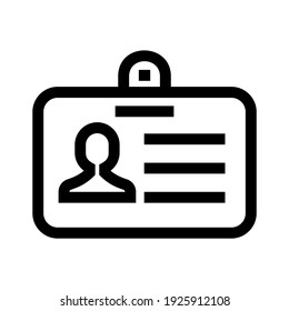 id card icon or logo isolated sign symbol vector illustration - high quality black style vector icons
