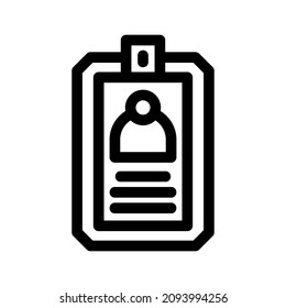id card icon or logo isolated sign symbol vector illustration - high quality black style vector icons
