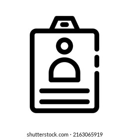 id card icon or logo isolated sign symbol vector illustration - high quality black style vector icons
