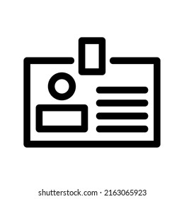 icono de tarjeta de identificación o logotipo símbolo de signo aislado ilustración vectorial - iconos vectoriales de estilo negro de alta calidad
