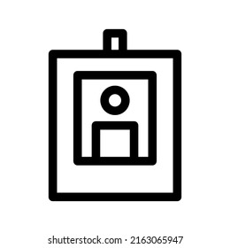 id card icon or logo isolated sign symbol vector illustration - high quality black style vector icons
