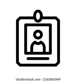 id card icon or logo isolated sign symbol vector illustration - high quality black style vector icons
