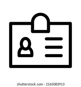 icono de tarjeta de identificación o logotipo símbolo de signo aislado ilustración vectorial - iconos vectoriales de estilo negro de alta calidad
