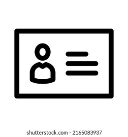 id card icon or logo isolated sign symbol vector illustration - high quality black style vector icons
