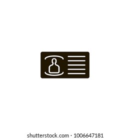 id card icon. sign design