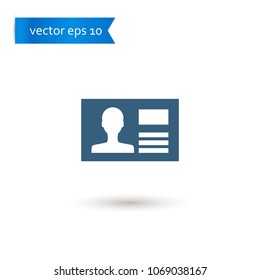 id card. id card icon. sign design. Vector EPS 10.