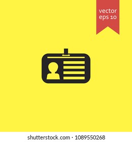 id card. id card icon. sign design. Vector EPS 10.