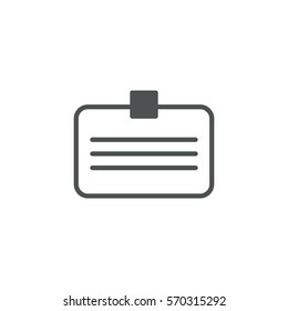 id card icon. sign design