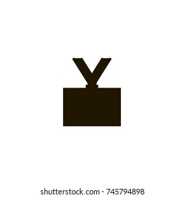 id card icon. sign design