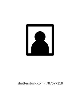 id card icon. sign design