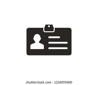 Id card icon sign symbol