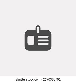 Id card icon sign vector,Symbol, logo illustration for web and mobile