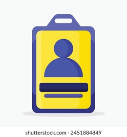 Id card icon. Subtable to place on industry, construction, etc.