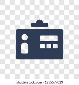 Id card icon. Trendy Id card logo concept on transparent background from Business and analytics collection