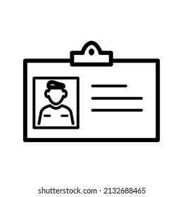 Id card icon in trendy vector design illustration