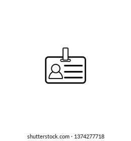 ID Card Icon Vector