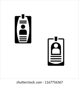 Id Card Icon Vector Art Illustration