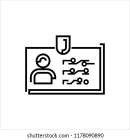 Id Card Icon Vector Art Illustration