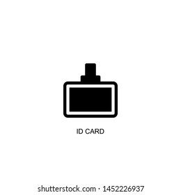 id card icon vector black design