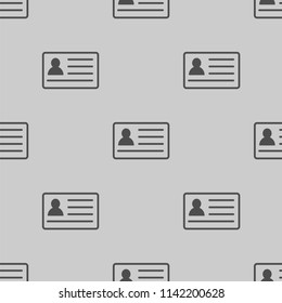 id card icon vector, can be used for web and mobile design seamless pattern